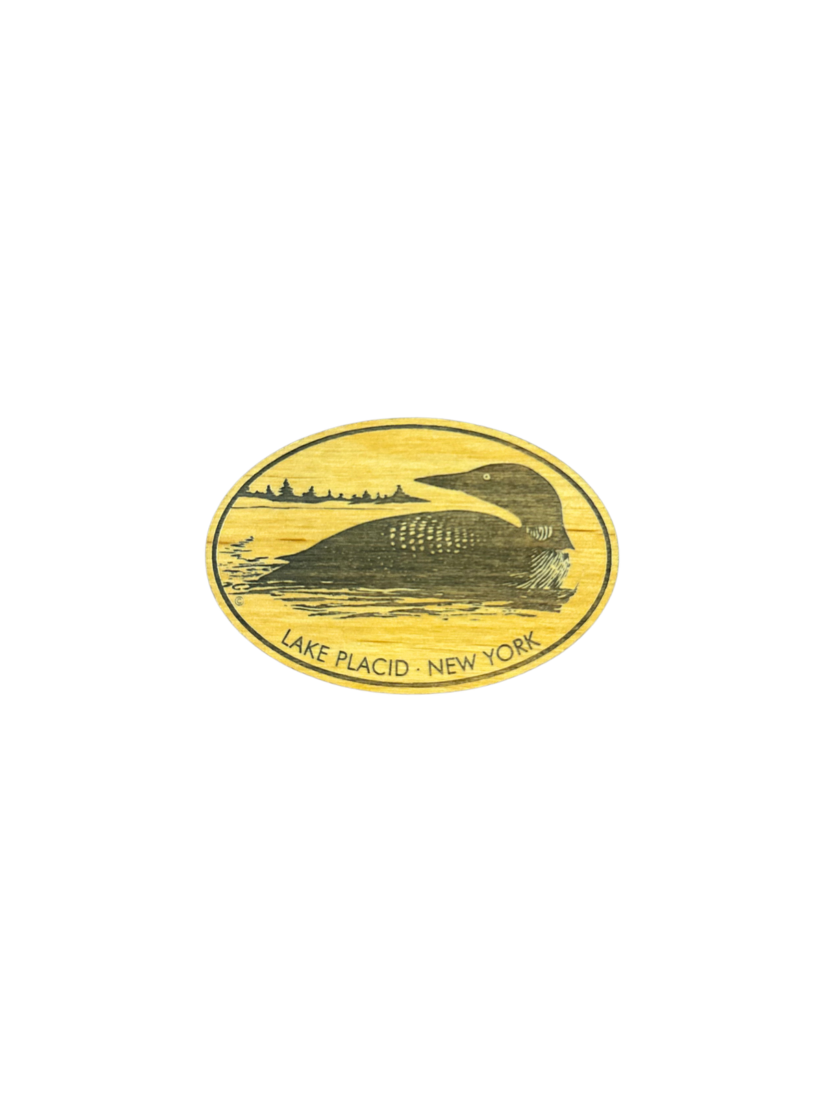 Loon Wooden Magnet